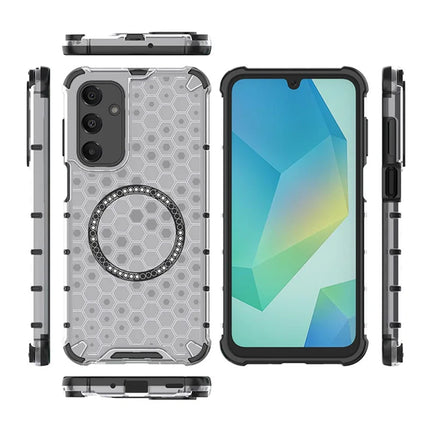 For Samsung Galaxy A16 5G  /  4G Case Compatible with MagSafe Honeycomb Design TPU + PC Phone Cover