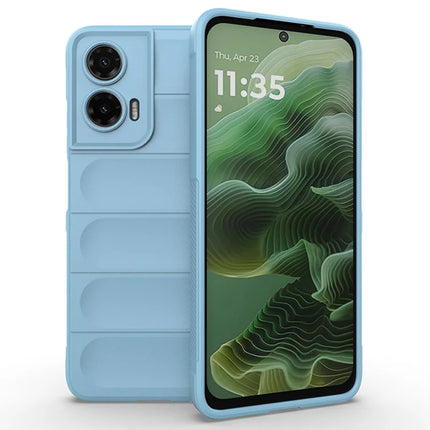 For Motorola Moto G35 5G Case Anti-Drop Soft TPU Rugged Phone Back Cover - Baby Blue