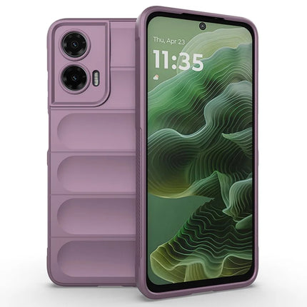 For Motorola Moto G35 5G Case Anti-Drop Soft TPU Rugged Phone Back Cover - Light Purple