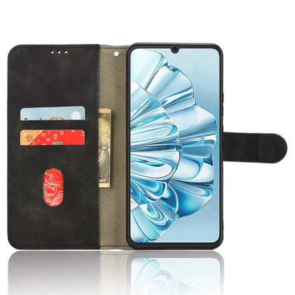 For Cubot A20 Leather Case Skin-Feel Anti-Drop Wallet Flip Phone Cover