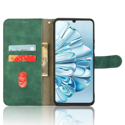 For Cubot A20 Leather Case Skin-Feel Anti-Drop Wallet Flip Phone Cover