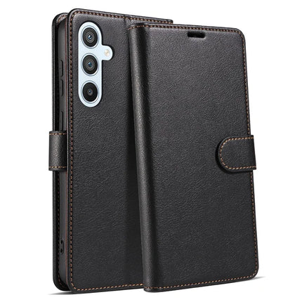 For Samsung Galaxy A16 5G  /  4G Case Magnetic RFID Blocking Leather Phone Wallet Cover - Black
