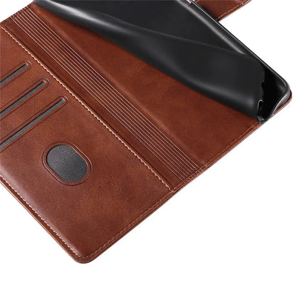 For Samsung Galaxy A56 5G Case Leather Stand Phone Shell with Magnetic Closure