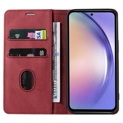 For Samsung Galaxy A16 5G  /  4G Case Wristband Design Stand Magnetic Leather Phone Wallet Cover