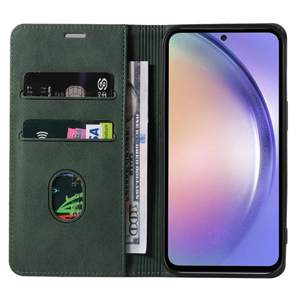 For Samsung Galaxy A36 5G Case Wristband Design Stand Magnetic Leather Phone Wallet Cover