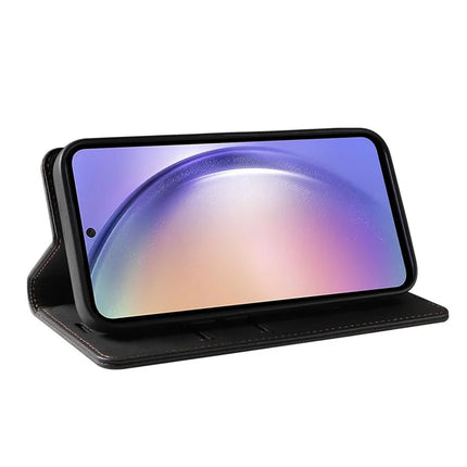 For Samsung Galaxy A36 5G Case Wristband Design Stand Magnetic Leather Phone Wallet Cover