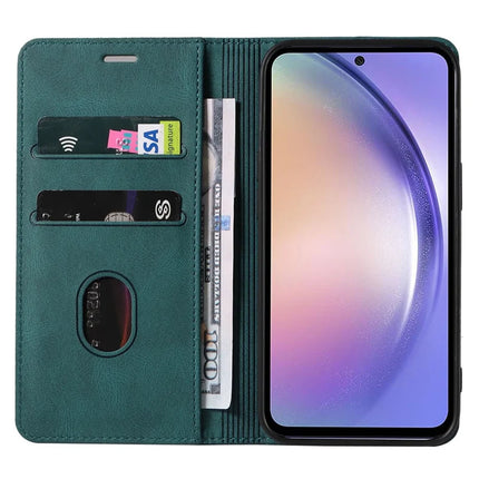 For Samsung Galaxy A36 5G Case Wristband Design Stand Magnetic Leather Phone Wallet Cover