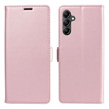 For Samsung Galaxy A16 5G  /  4G Case Side Magnetic Clasp RFID Blocking Leather Phone Wallet Cover - Pink