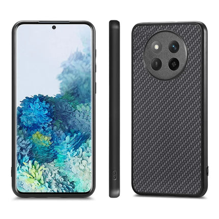 For Honor X60 Pro 5G Case Carbon Fiber Texture PU Leather + PC + TPU Phone Cover