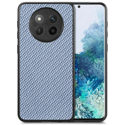 For Honor X60 Pro 5G Case Carbon Fiber Texture PU Leather + PC + TPU Phone Cover - Blue