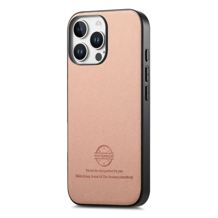 For iPhone 13 Pro Max Case Cloth Texture Leather + PC + TPU Anti-Drop Phone Cover