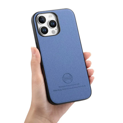 ShopCaseCart Slim Lightweight iPhone 15 Pro Protective cover Cloth Texture Leather + PC + TPU Anti-Drop Phone Guard