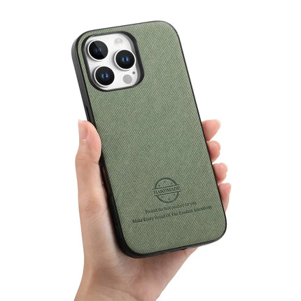 ShopCaseCart Slim Lightweight iPhone 15 Pro Protective cover Cloth Texture Leather + PC + TPU Anti-Drop Phone Guard