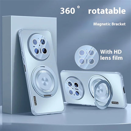 For Huawei Mate 70 Pro / Mate 70 Pro+ Case Compatible with MagSafe Kickstand TPU PC Heat Dissipation Phone Cover