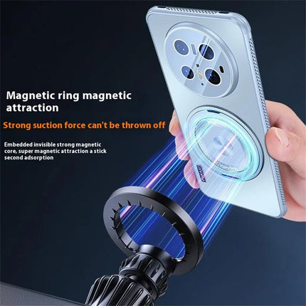 For Huawei Mate 70 Pro / Mate 70 Pro+ Case Compatible with MagSafe Kickstand TPU PC Heat Dissipation Phone Cover
