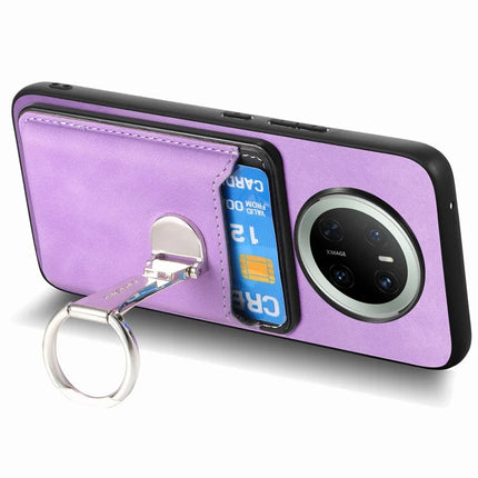 For Huawei Mate 70 Case Compatible with MagSafe Skin-Touch Cover with Card Bag Kickstand