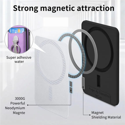 For Huawei Mate 70 Case Compatible with MagSafe Skin-Touch Cover with Card Bag Kickstand
