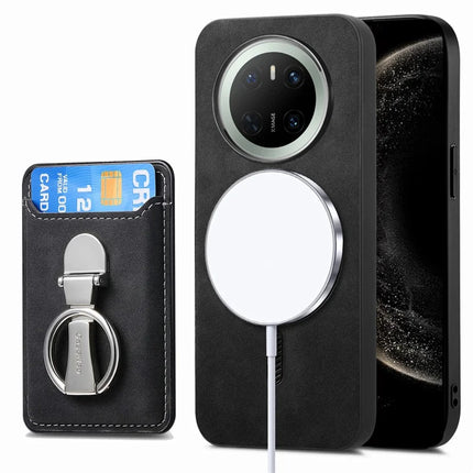 For Huawei Mate 70 Case Compatible with MagSafe Skin-Touch Cover with Card Bag Kickstand