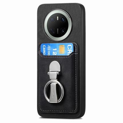 For Huawei Mate 70 Case Compatible with MagSafe Skin-Touch Cover with Card Bag Kickstand