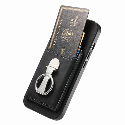 For Huawei Mate 70 Case Compatible with MagSafe Skin-Touch Cover with Card Bag Kickstand