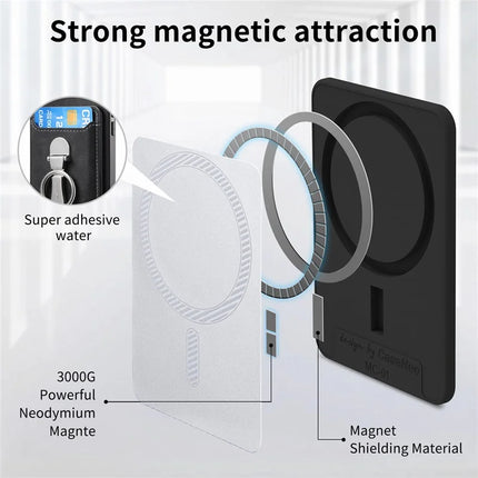 For Huawei Mate 70 Case Compatible with MagSafe Skin-Touch Cover with Card Bag Kickstand