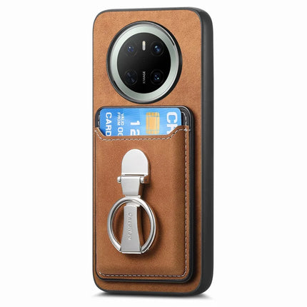 For Huawei Mate 70 Case Compatible with MagSafe Skin-Touch Cover with Card Bag Kickstand
