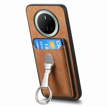 For Huawei Mate 70 Case Compatible with MagSafe Skin-Touch Cover with Card Bag Kickstand