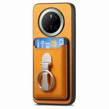 For Huawei Mate 70 Case Compatible with MagSafe Skin-Touch Cover with Card Bag Kickstand