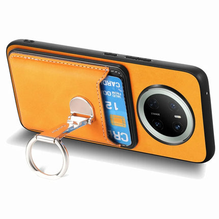 For Huawei Mate 70 Case Compatible with MagSafe Skin-Touch Cover with Card Bag Kickstand