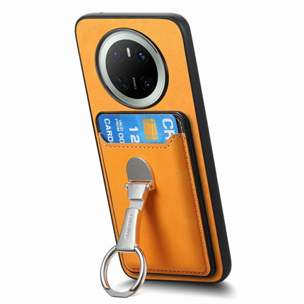 For Huawei Mate 70 Case Compatible with MagSafe Skin-Touch Cover with Card Bag Kickstand