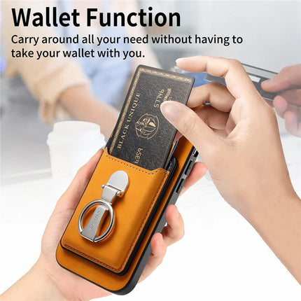 For Huawei Mate 70 Case Compatible with MagSafe Skin-Touch Cover with Card Bag Kickstand
