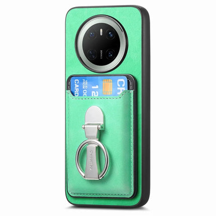 For Huawei Mate 70 Case Compatible with MagSafe Skin-Touch Cover with Card Bag Kickstand