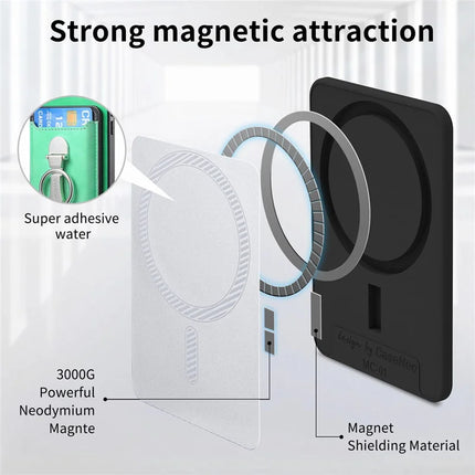 For Huawei Mate 70 Case Compatible with MagSafe Skin-Touch Cover with Card Bag Kickstand