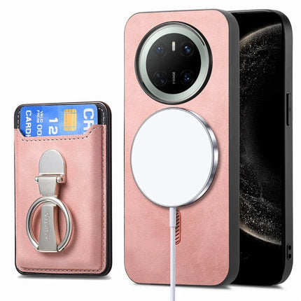 For Huawei Mate 70 Case Compatible with MagSafe Skin-Touch Cover with Card Bag Kickstand