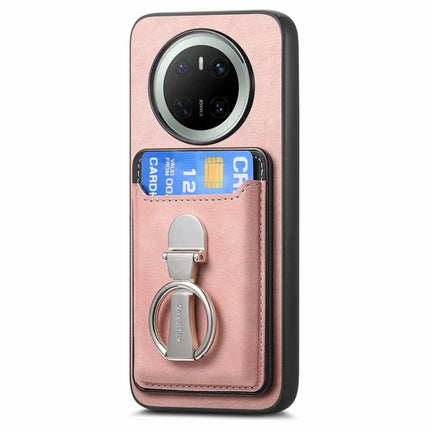 For Huawei Mate 70 Case Compatible with MagSafe Skin-Touch Cover with Card Bag Kickstand
