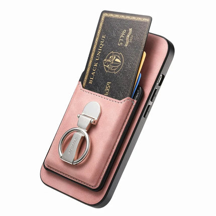 For Huawei Mate 70 Case Compatible with MagSafe Skin-Touch Cover with Card Bag Kickstand