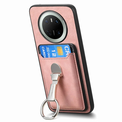 For Huawei Mate 70 Case Compatible with MagSafe Skin-Touch Cover with Card Bag Kickstand