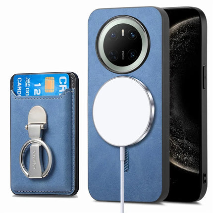 For Huawei Mate 70 Case Compatible with MagSafe Skin-Touch Cover with Card Bag Kickstand