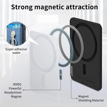For Huawei Mate 70 Case Compatible with MagSafe Skin-Touch Cover with Card Bag Kickstand