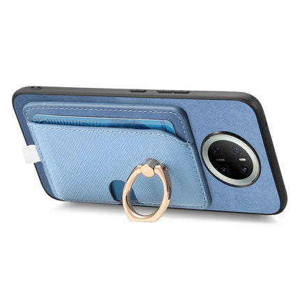 For Huawei Mate 70 Case Ring Kickstand Leather + TPU + PC Phone Cover Detachable Card Holder
