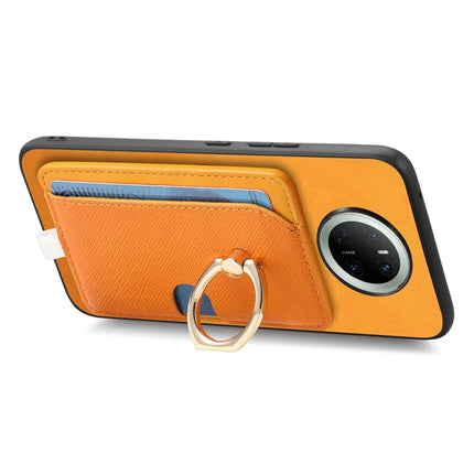 For Huawei Mate 70 Case Ring Kickstand Leather + TPU + PC Phone Cover Detachable Card Holder
