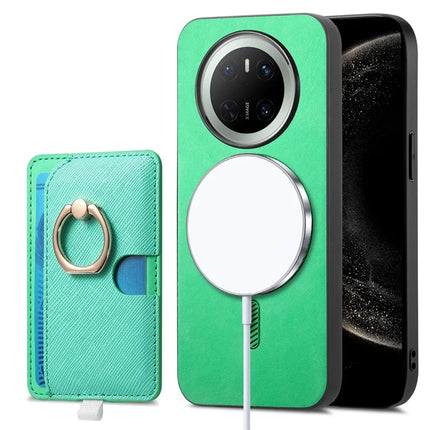 For Huawei Mate 70 Case Ring Kickstand Leather + TPU + PC Phone Cover Detachable Card Holder