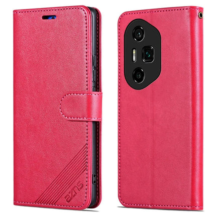 AZNS For Honor 300 Ultra Case Anti-Scratch PU Leather Stand Wallet Phone Cover - Red