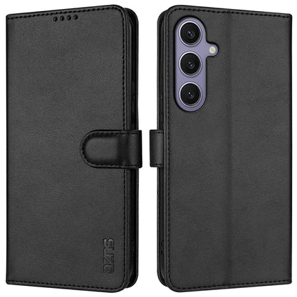 AZNS For Samsung Galaxy A16 4G / 5G Case PU Leather Wallet Phone Cover - Black