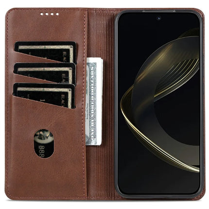 AZNS For Samsung Galaxy A26 5G Case Cowhide Texture PU Leather Wallet Phone Cover