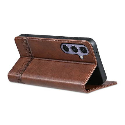 AZNS For Samsung Galaxy A56 5G Case Cowhide Texture PU Leather Wallet Phone Cover