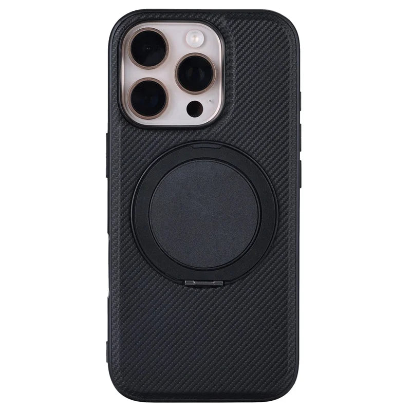 ShopCaseCart Premium Stylish iPhone 16 Pro Snap-on Phone Protective cover Ring Kickstand PC TPU Back Guard