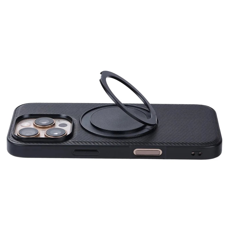 ShopCaseCart Premium Stylish iPhone 16 Pro Snap-on Phone Protective cover Ring Kickstand PC TPU Back Guard