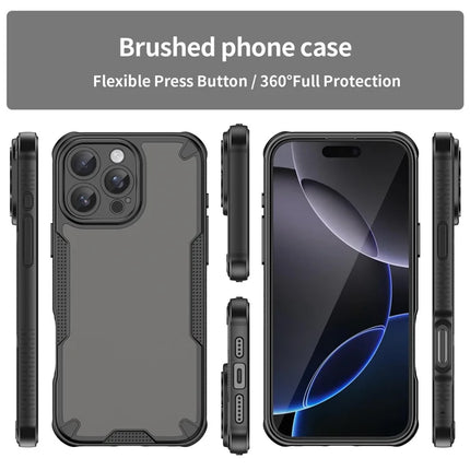 WANLONFENG MFFJ Series For iPhone 16 Pro Max Case Anti Drop TPU Phone Back Cover with Screen Film