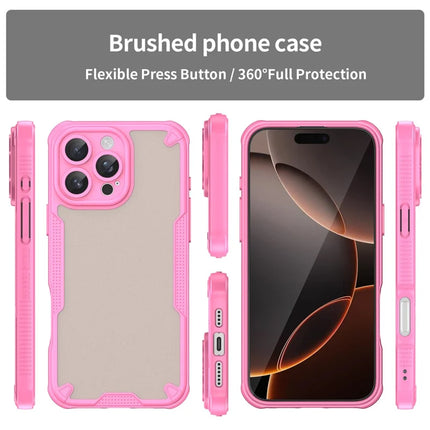 WANLONFENG MFFJ Series For iPhone 16 Pro Max Case Anti Drop TPU Phone Back Cover with Screen Film